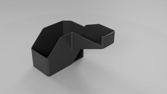 Large Poop Chute and Bin for BambuLab on Paver modified