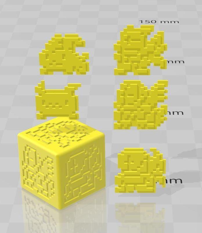 Digimon, dice, patamon, angemon, magnangemon, seraphimon, tokomon bitmaps and ice