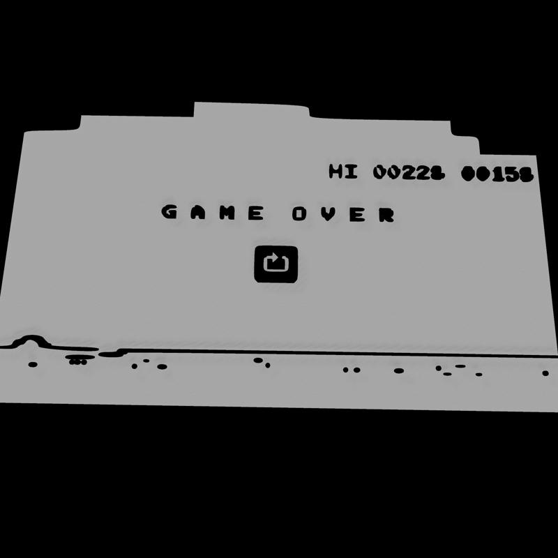 Dino no internet game ornament