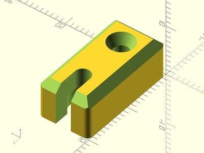 Držák lanka žaluzie (Blinds cable holder)- OpenSCAD