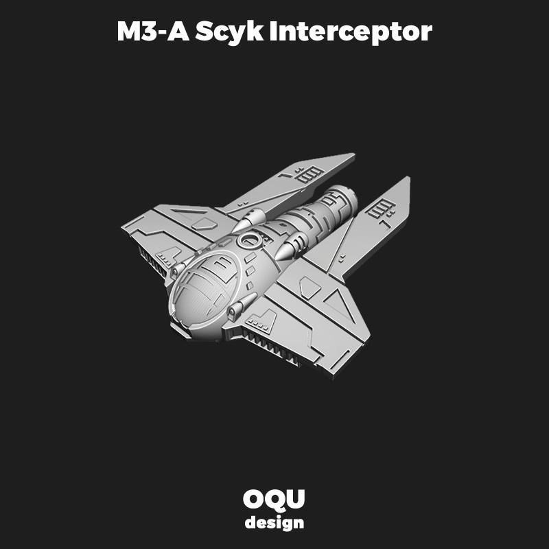 Star Wars M3-A Scyk Interceptor (X-Wing compatible)