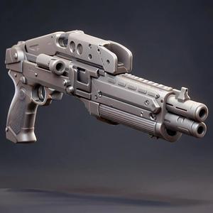 Franchi SPAS-12 Shotgun 3D Model - 3D Model STL Printing