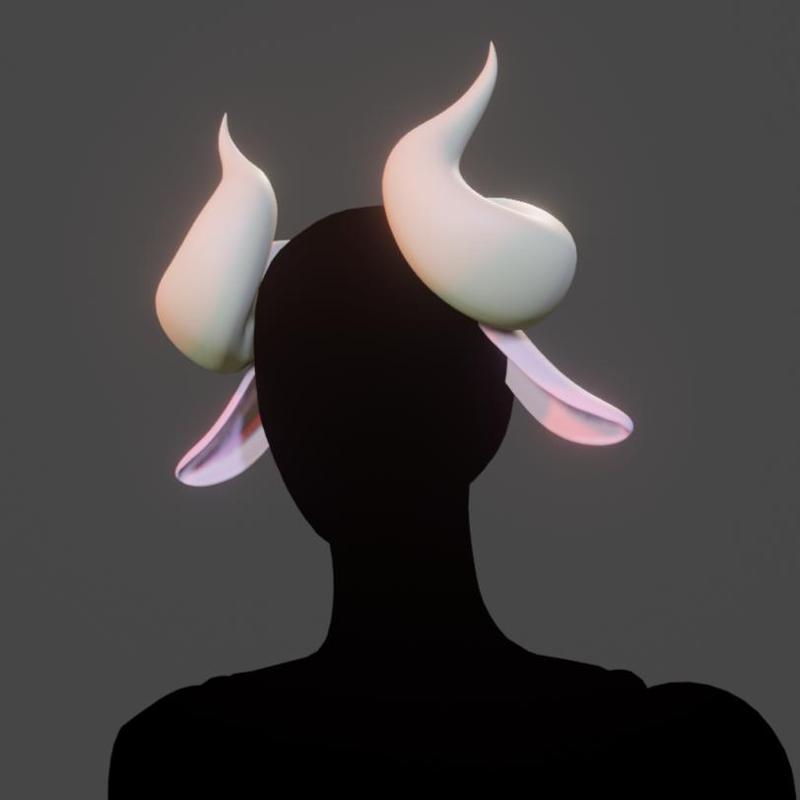 Satyr / lamb horns and ears cosplay
