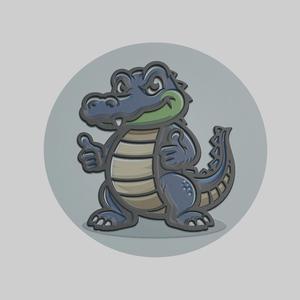 Alligator Medallion Alligator 3d Print Model