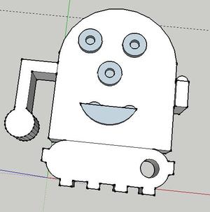 robot keychain