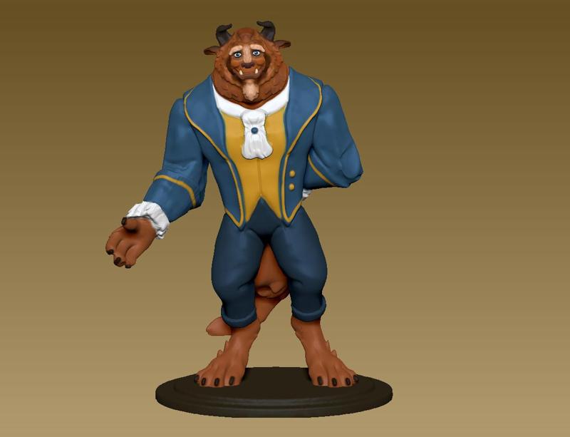 Prince Adam the beast from beauty and the beast cartoon movie