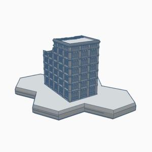 Gothic Ruined Building 113 Hex Map Scale HMSGR113