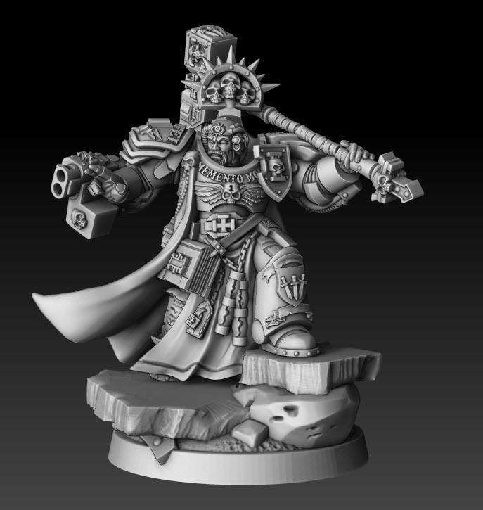 Silver Wardens Grand Master Psyker (presupported)