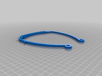 A Basic Visor Frame (Remixed for Prusa Mini)