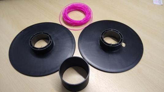 Filament spool coupler tube fitting