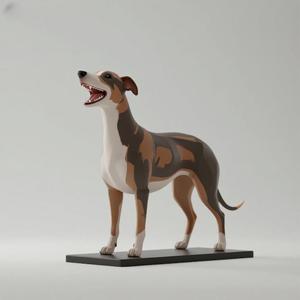1111 Colorful Laughing Galgo Dog on Base, pug, dachshund, poodle, cat, dog, monkey, elephant, beagle, bear, lion, fox, bull terrier, pomeranian, galgo, wolf, doberman pinscher, newfoundland, crocodile
