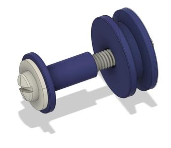 Replace DIY type shower door holder / wheels