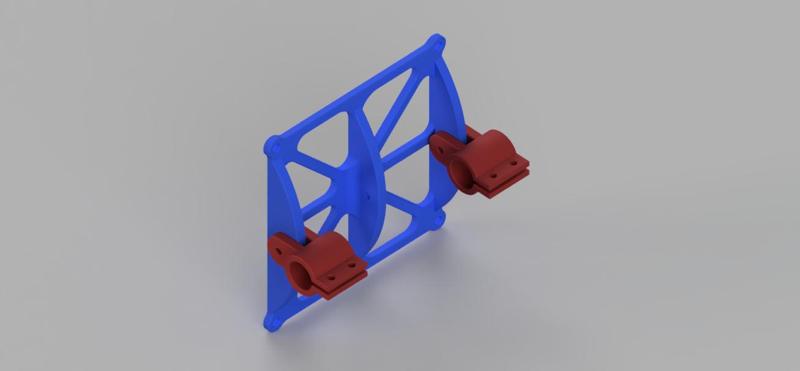 VESA 200x200 Mount for Horizontally Oriented 3/4 Iron Pipe