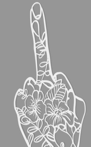 ABCDEF u middle finger.