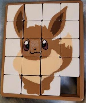 Eevee slider puzzle tiles (Multicolor)