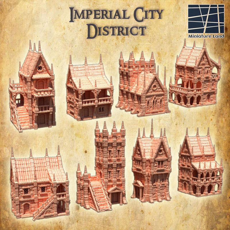 Imperial City District  28 mm Tabletop Terrain