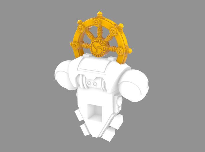 Cyber Samurai Iron Halo Dharma Wheel