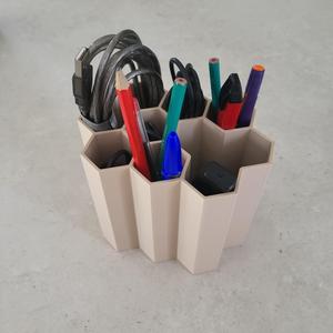 Hexagonal Desk Organizer / Cable Organizer
