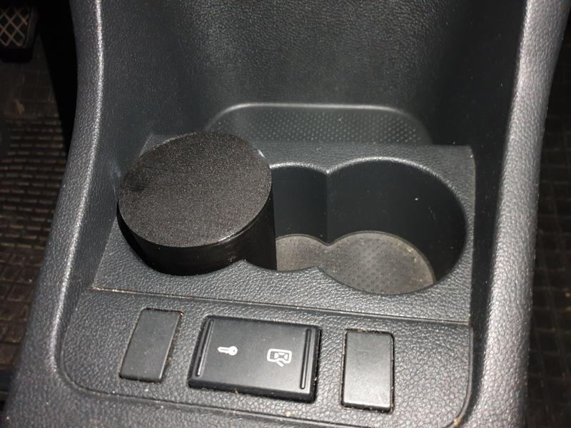 Car cupholder container (parametric scad)