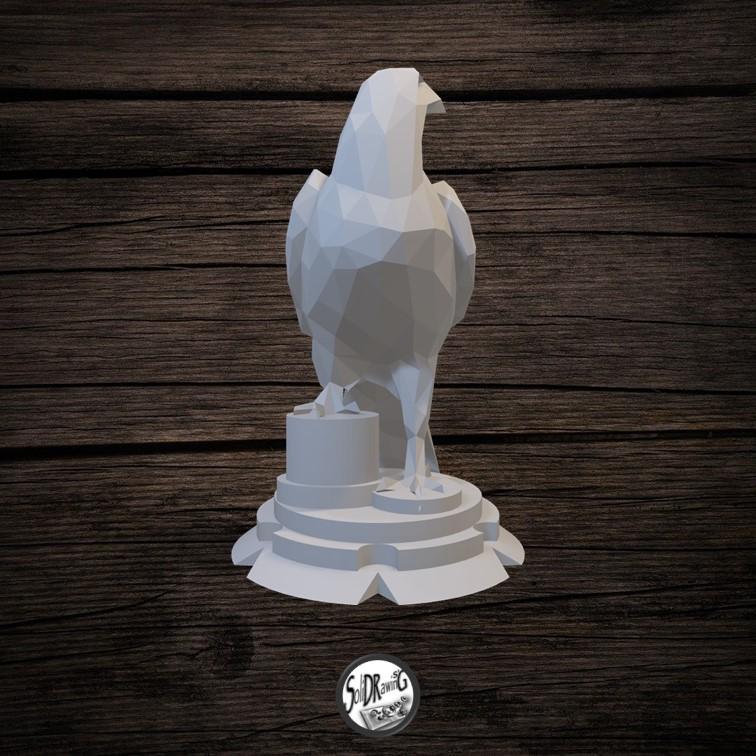 Eagle - LowPoly - Bust - Full - Perfect Design - Easy Print - Decor - SoliDRawinGS0492