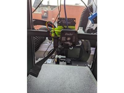 Ender 3 S1 Backplate with Improved CR Touch Position and Accelerometer Mount