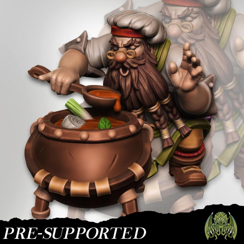 Bomur Hotsoup [PRE-SUPPORTED] Dwarf Chef Sommelier
