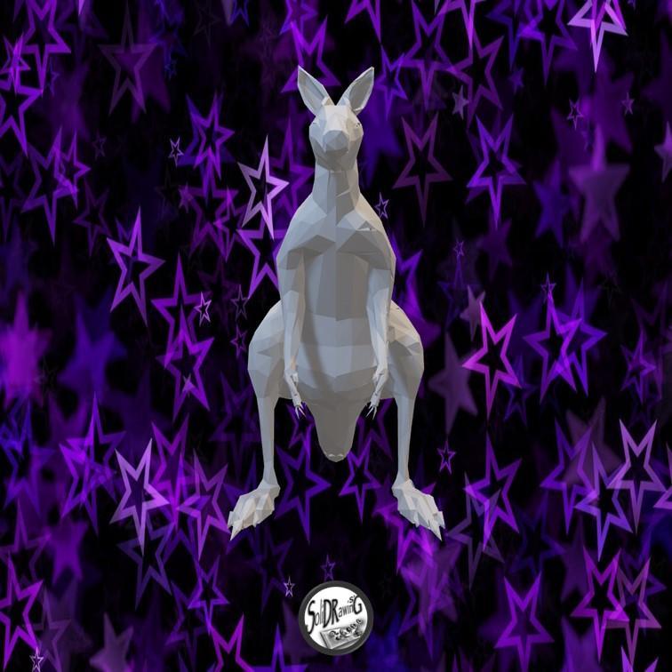 Kangaroo - LowPoly - Perfect Design - Easy Print - Decor - SoliDRawinGS0395