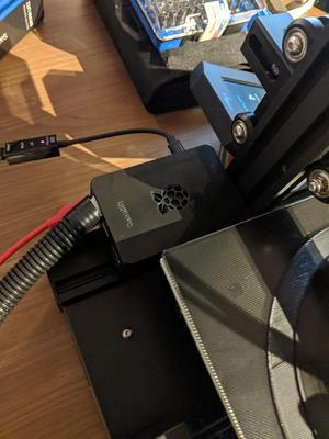 Raspberry pi 4 canakit case base mounting ender 3 v2