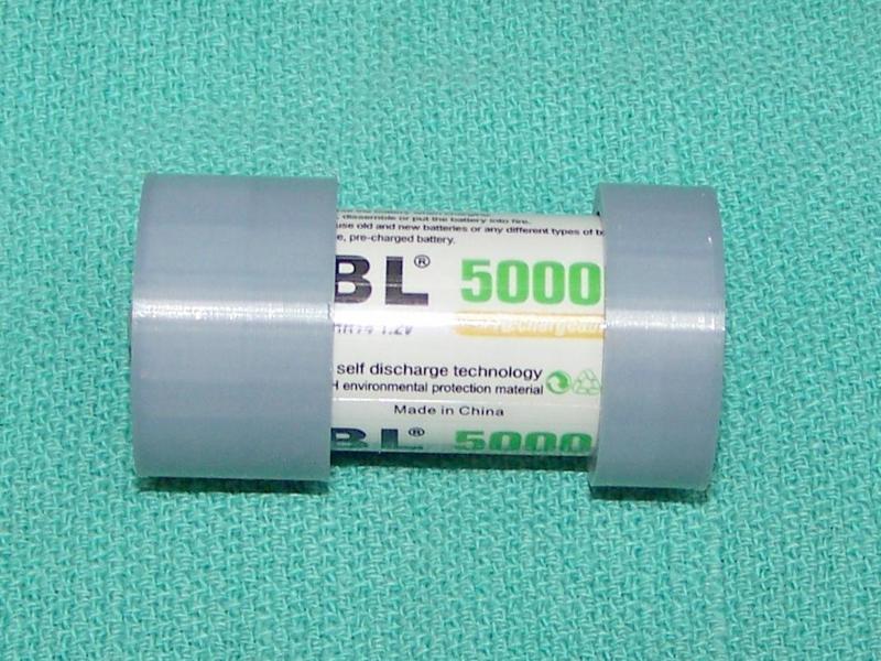 C Cell to D Cell Adapter (No Soldering)
