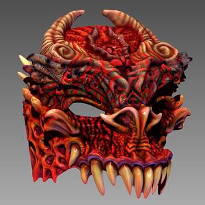 Demon Half Mask
