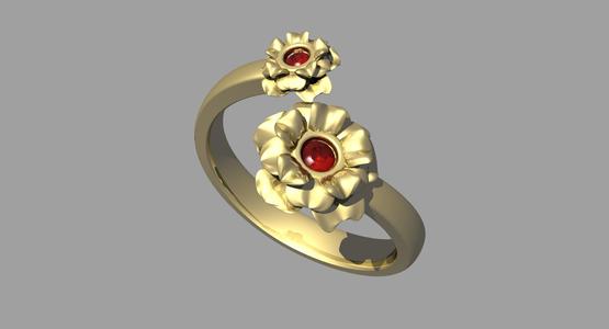 ring of flowers