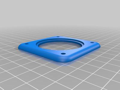 Adapter plate for Chinese 1€ round Thermometer/Hygrometer  