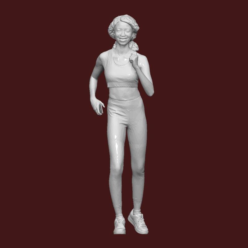 1:43 WOMAN RUNNING FOR DIORAMA  PEOPLE CHARACTER