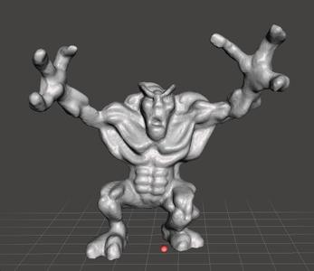 MIGHTYMAX ROCK MONSTER 1992 PVC PLASTIC FIGURE MINIATURE TOY