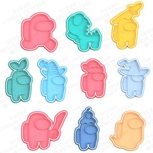 Among Us cookie cutter set of 10