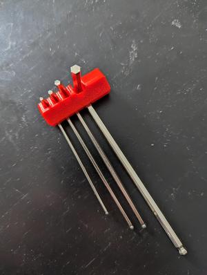 Allen Key Pegs for Honeycomb Storage Wall