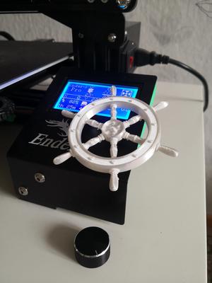 Giant Ship Steering Wheel LCD Knob for Ender 3 / Ender 3 Pro