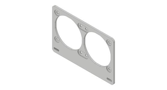 Noctua 2x 60mm fan adaptor bracket for Open Benchtable