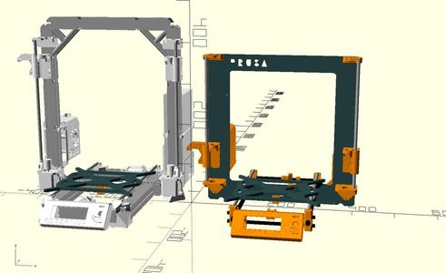 Prusa MK2/Dollo3D hybrid