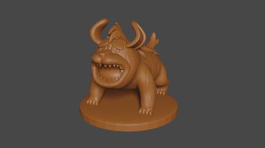 Pokemon inspired, Maschiff, Tabletop DnD miniature