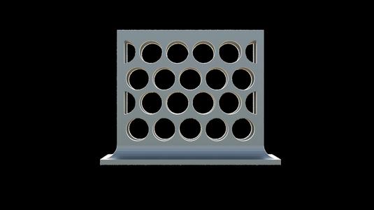 Holey business card holder