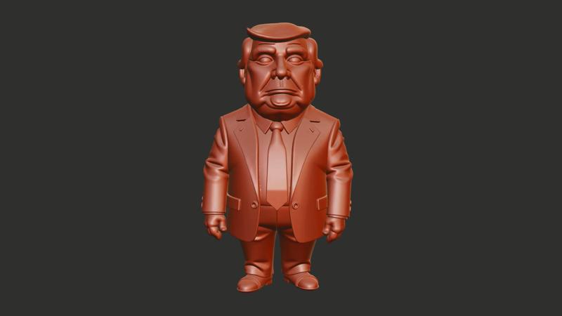 President Donald Trump 3D print model