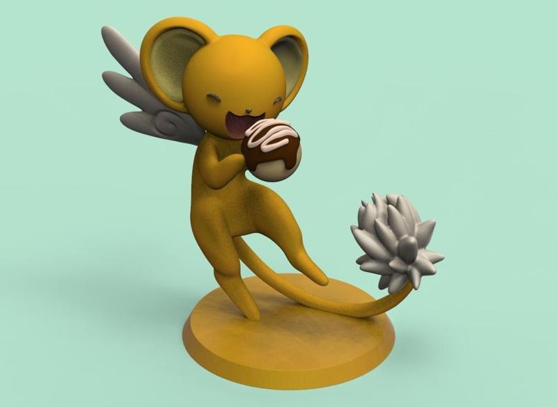 decorative figure of kerberos or kero of the anime Sakura Card Captor