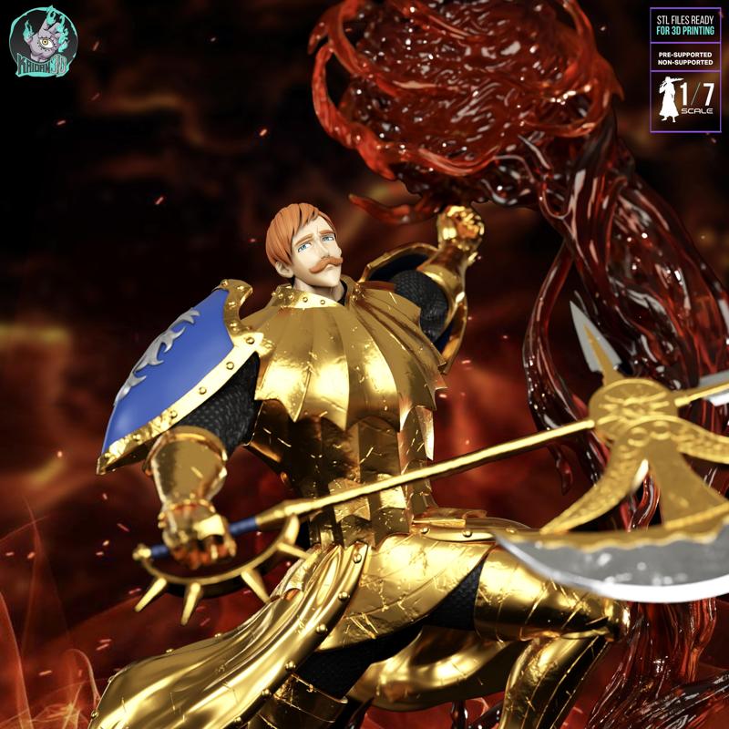 Escanor SEVEN DEADLY SINS - STL ready for 3D Printing