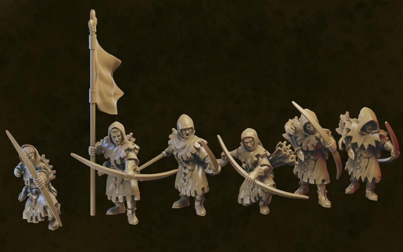 Medieval Squires Miniatures (32mm, modular)