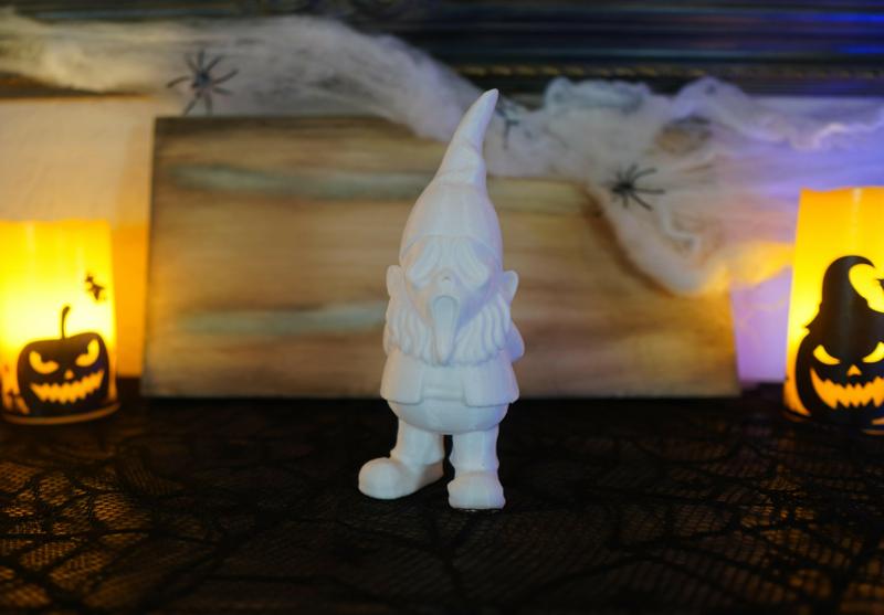 Ghost Face - Halloween Gnome
