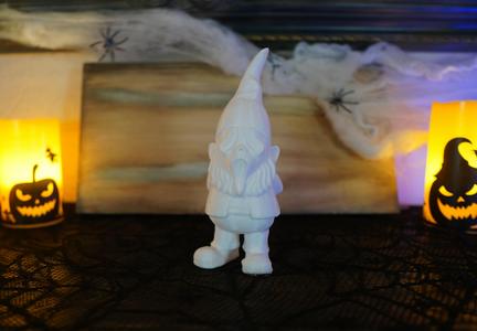 Ghost Face - Halloween Gnome