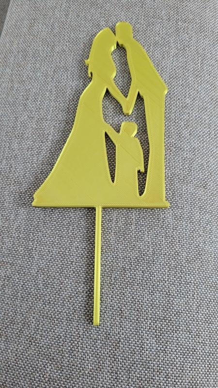 Wedding Cake Topper Bride and Kid