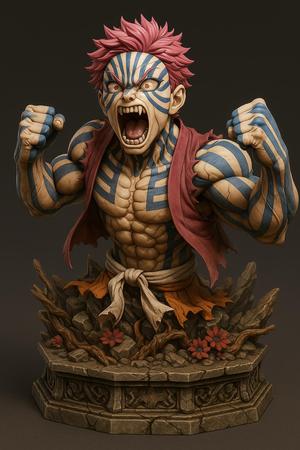 Spectacular Bust of the Third Superior Moon - Akaza (Demon Slayer)