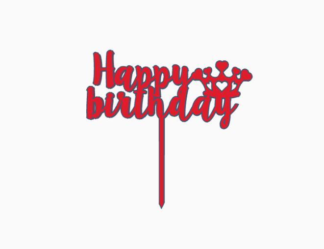 happy birthday topper